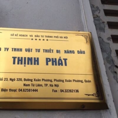 Bảng Hiệu Inox
