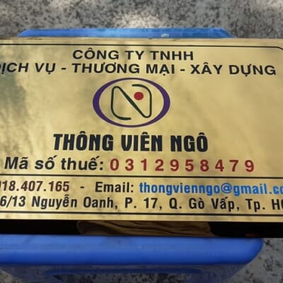 Bảng Hiệu Inox