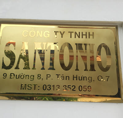 Bảng Hiệu Inox