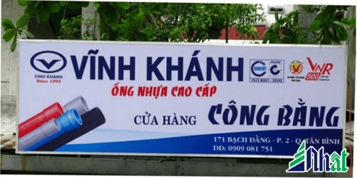 Mẫu bảng hiệu Hiflex dán decal